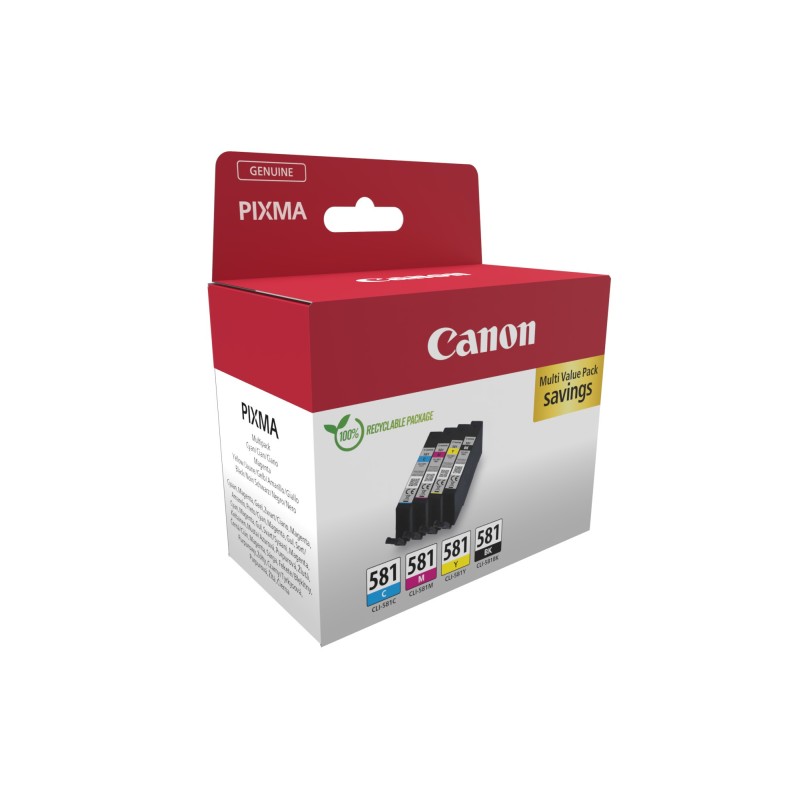 CLI-581 Ink Cartridge C/M/Y/BK - Tintenpatrone - CANON CLI-581 Ink Cartridge ...